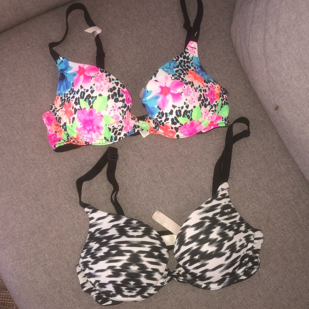 Two Pink Victoria Secret bras!